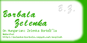 borbala zelenka business card